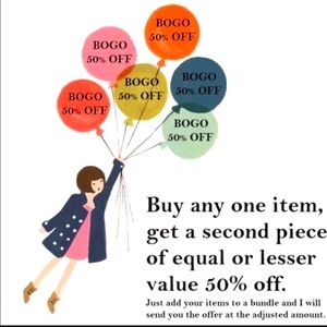 BUY ONE GET ONE 50% OFF THRU FRIDAY w/FREE SHIP!